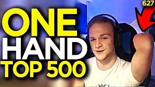 Getting Top 500 With Only One Hand, No Excuses - Overwatch Funny Moments 627