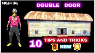 TOP 10 DOUBLE DOOR SECRET TRICKS IN FREE FIRE | BEST HIDE PLACE | FREE FIRE TIPS AND TRICKS | The lg