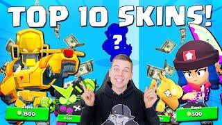 TOP 10 ZIEKSTE SKINS IN BRAWL STARS!!