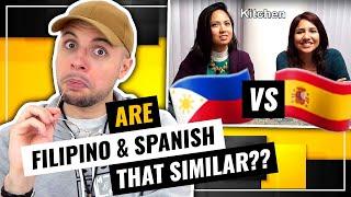 FILIPINO & SPANISH languages have SOOO MANY WORDS in COMMON!!! | HONEST REACTION