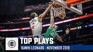 Kawhi Leonard's Top Plays of November | LA Clippers