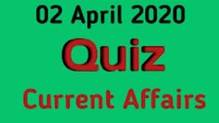 Current affair 2 April 2020 Top 10 questions