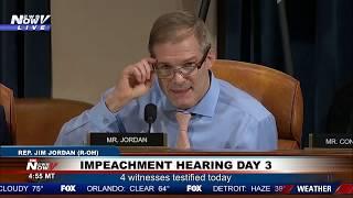 "THE DEMOCRATS ARE OUT TO GET THIS PRESIDENT" Jim Jordan on impeachment hearings day 3