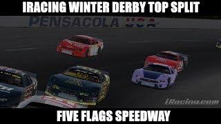 Top Split Short Track Action - 2019 iRacing Winter Derby at Five Flags