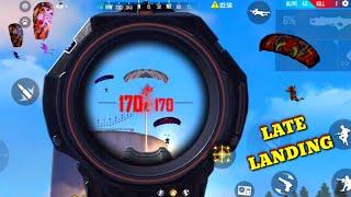 Late landing 7 - Free Fire sniping from top of factory - ff fist fight booyah /factory king,donoto