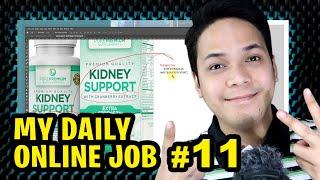 Daily Online Job 11 - Apat Na Beses Akong Na Mali Sa Spelling, Pa Check Check Pa Kunyari