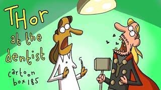 Thor At The Dentist | Cartoon Box 185 | by FRAME ORDER | Hilarious Avengers parody cartoon