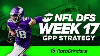 DRAFTKINGS NFL DFS WEEK 17 GPP STRATEGY: PRO FOOTBALL FOCUS - ROTOGRINDERS