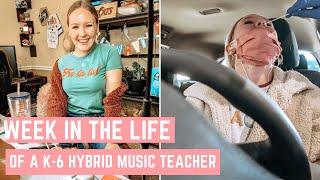 WEEK IN THE LIFE OF A K-6 HYBRID MUSIC TEACHER // prepping for virtual, midterms, & getting observed