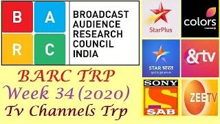 TV Channels TRP of Week 34 2020 | Top 10 Indian TV Channels | Star Plus , Colors Tv , Zee Tv & More