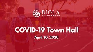 COVID-19 Town Hall (April 30, 2020)