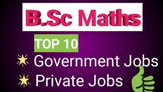 TOP 10 #BSc Maths #Government jobs?