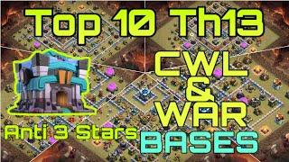 New  Top 10 Th13 War Base Links | Best Th13 Anti 2 Stars WAR BASE 2020 | Th13  Anti 3 Stars War Base