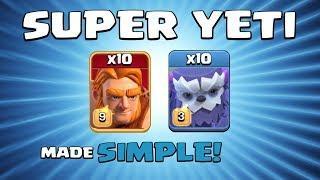 10 x SUPER GIANTS + 10 x YETIS = OUCH!!! SUPER TROOPS NEW TH13 Attack Strategy - Clash of Clans