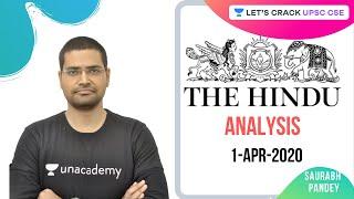 1-Apr-2020 | The Hindu Newspaper Analysis | Current Affairs for UPSC 2020/2021 | Rahul Bhardwaj