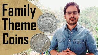 1 Rs Coin 1994, Year of Family | 2 Rs Coin 1993, Happy Family | Global Family Day