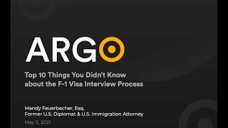 Top 10 Things you Should Know about the F 1 Visa Interview
