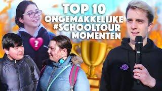 TOP 10 meest ONGEMAKKELIJKE SCHOOLTOUR MOMENTEN! 