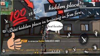 Top best hidden place in free fire training