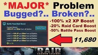 *MAJOR* Problem with EXP Boosts.. Bugged?.. Broken?.. *NEW* EXP Boosts Shown (RAID: Shadow Legends)