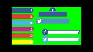 Top 20 Green Screen Animated Social media (Free)