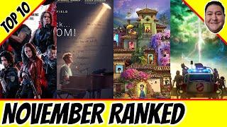 TOP 10 NOVEMBER MOVIES RANKED BY EXCITEMENT