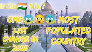 Top 10 Most Populated Country in the world by 2020