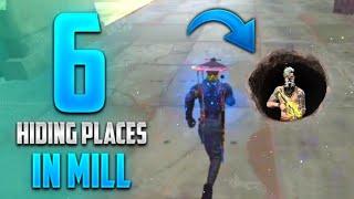 Top 6 New Hiding Places In Mill In Free Fire || by Zayed Gamer