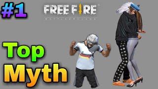 Top 5 Mythbusters in FREEFIRE Battleground | FREEFIRE Myths #1 one day gaming....