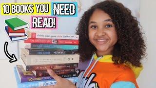 TOP 10 BOOKS TO READ! | Inspiring Vanessa