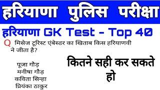 Haryana police gk question, HSSC police exam date, Haryana GK for HSSC police,Haryana police gk test