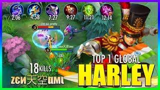 Harley Ultra Farming Speed and Perfect Rotation! | Top 1 Global Harley by zєи天空αмι ~ Mobile Legends