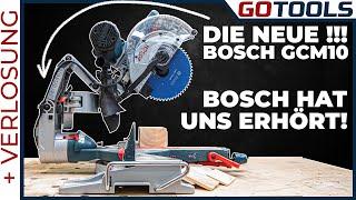 Wieder da - 10" Bosch Kapp- / Gehrungssäge: GCM 10 GDJ | Arbeiten an der Wand wie bei der GCM 12 GDL