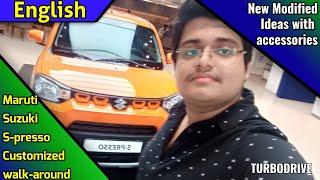 Maruti Suzuki SPresso modified Walk around | English |Price, Features, Interior & More | Turbodrive