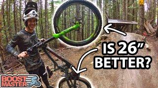 What Happens When You Put SMALLER Wheels on your DH Bike?! | Jordan Boostmaster