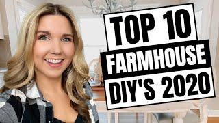 Top 10 Farmhouse DIY’s 2020 - Home Decor on a Budget