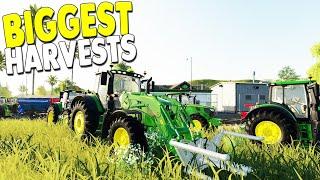 BIGGEST Multiplayer Farm Crew Harvest Biggest Fields | Farming Simulator 19 Gameplay