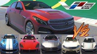 GTA 5 - Top Speed Drag Race (Albany V-STR vs Top 5 Sports Cars)