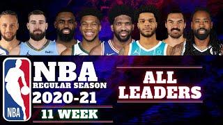 NBA ALL LEADERS | END OF 11 WEEK | NBA TOP 50 PLAYERS