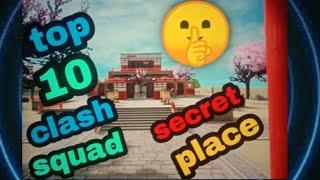 top 10 clash squad secret place in free fire || samurai garden secret hidden place || #freee #short