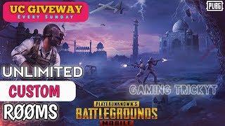 pubg custom room live | pubg live custom rooms | Pubg Mobile Live |  UC Giveaway Every Sunday