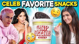 Trying Celebrity Guilty Pleasure Foods | People Vs. Food