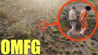 my drone helps police find an escaped prisoner hiding in the bushes!! (crazy police chase caught)