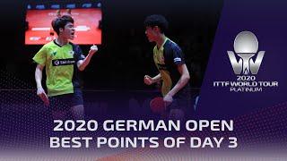 BEST POINTS of Day 3 | 2020 ITTF World Tour German Open