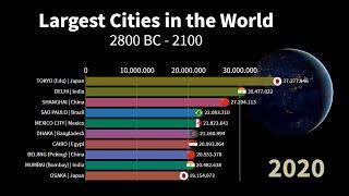 TOP 10 Most Populated Cities Ranking History 2800 BC - 2100 AD