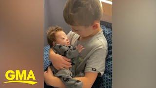 Boy sings ‘10,000 hours’ to his infant brother and the song couldn’t be sweeter | GMA Digital