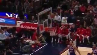 Davis Bertans Ugly 3-Point Attempt Goes Off Top Corner of Backboard