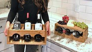 Quick & Easy $10 Wood Wine Holder