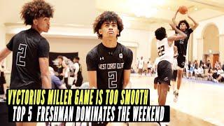 Vyctorius Miller 6'5 Point Guard Is Top 5 2024 In the Country For a Reason! Son of Silkk The Shocker