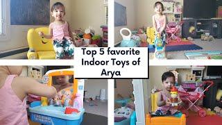 Top 5 Favorite Toys of Arya | 1-2 year old kids toys | MomCafe